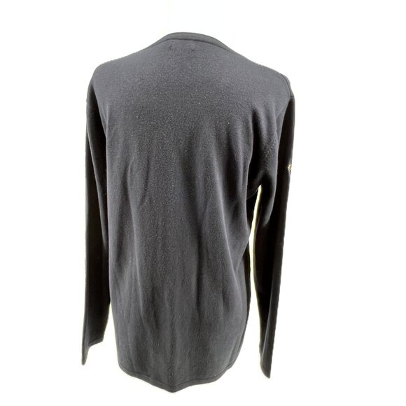 🌼Elegant Moffi Size M Navy Sweater with Daisy Embroidery, crew neck cozy - Picture 3 of 8